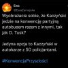 Kaczyński w autokarze 