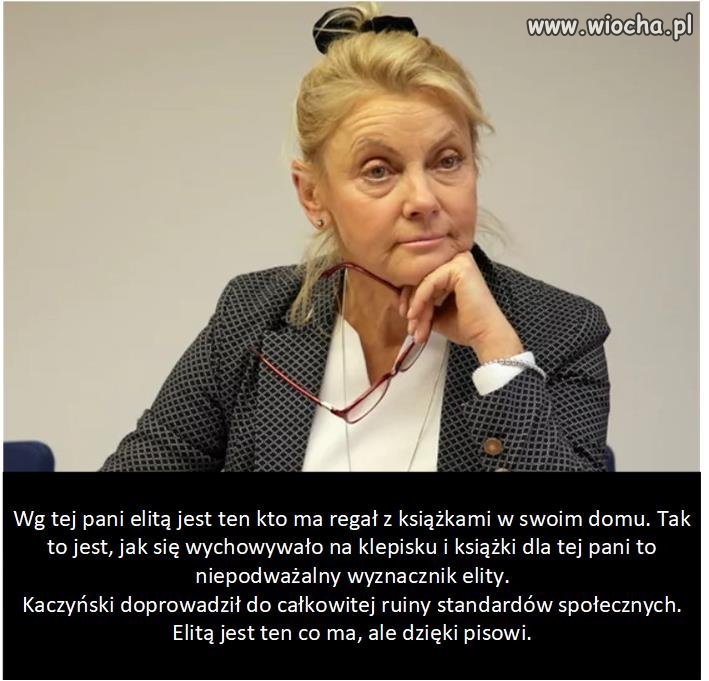 Jacyna-Witt toczy batalię o to, kto jest elitą.
