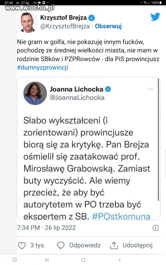 Prowincjusz pozamiatał pisowską elytę