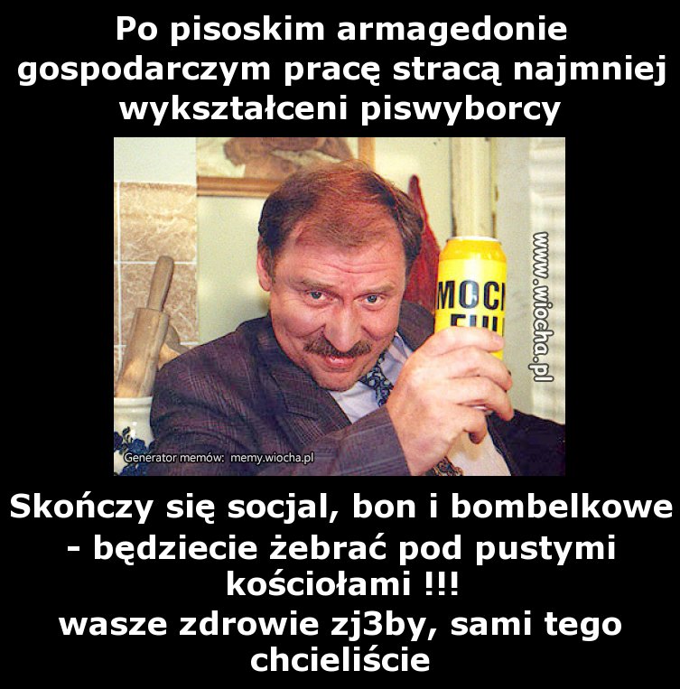 Po pisoskim armagedonie gospodarczym pracę stracą