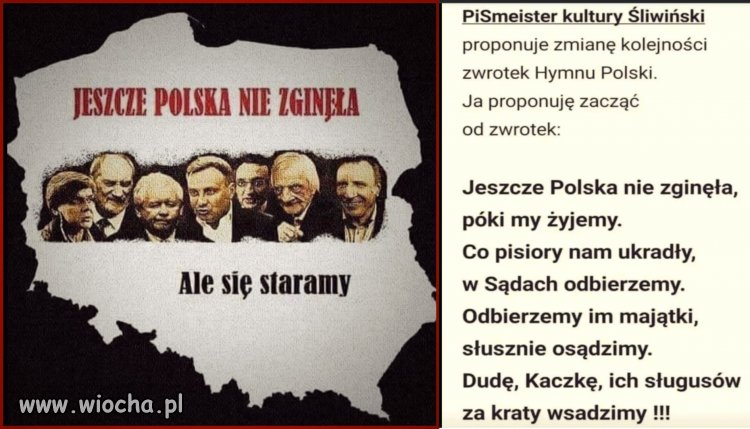 Zmiana kolejności zwrotek Hymnu Polskiego