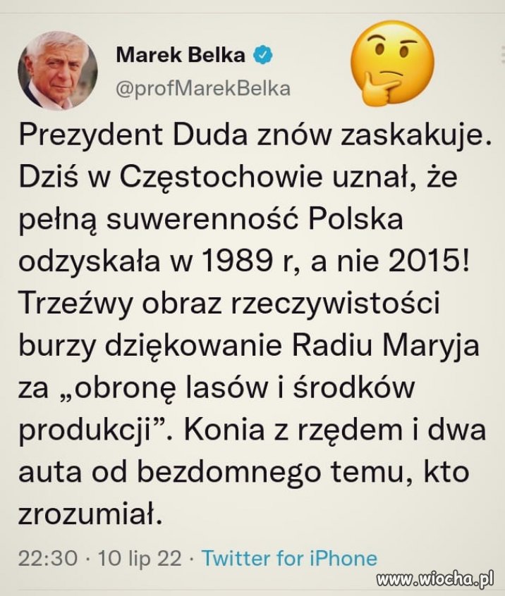 Konia z rzędem i dwa auta od bezdomnego temu, kto zrozumiał.