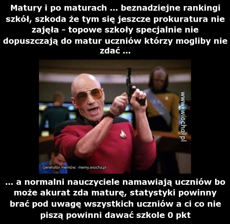 Matury i po maturach ... beznadziejne rankingi