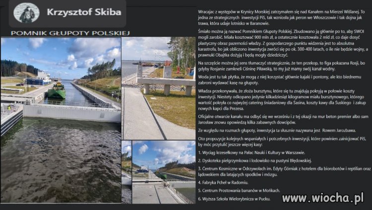 No a gdzie stocznia morska w Radomiu?