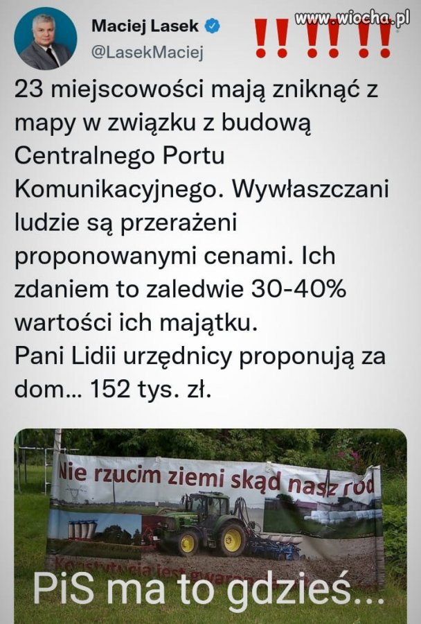 Większość mieszkańców tych miejscowości głosowało na PiS...