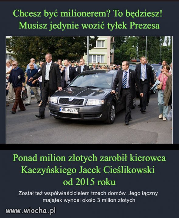 Ja prdl ... obstawa jak dla US President lub dla PaPaMobile ...