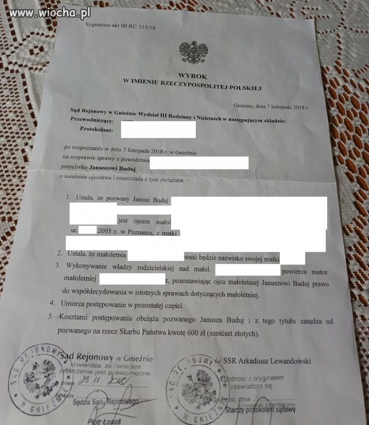 Jednak ojciec Buduj to biologiczny ojciec