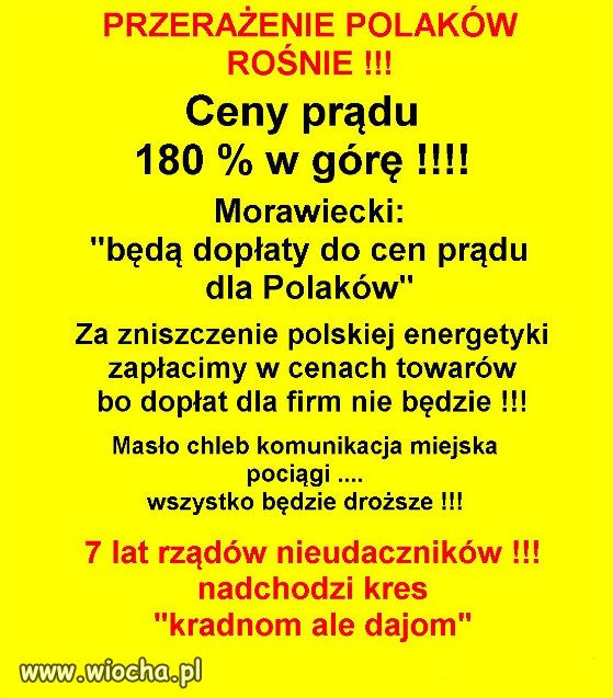"Dobre zmiany" PiSu, zeby ludziom zylo sie lepiej.