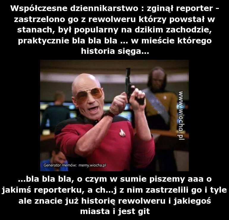 Współczesne dziennikarstwo : zginął reporter -