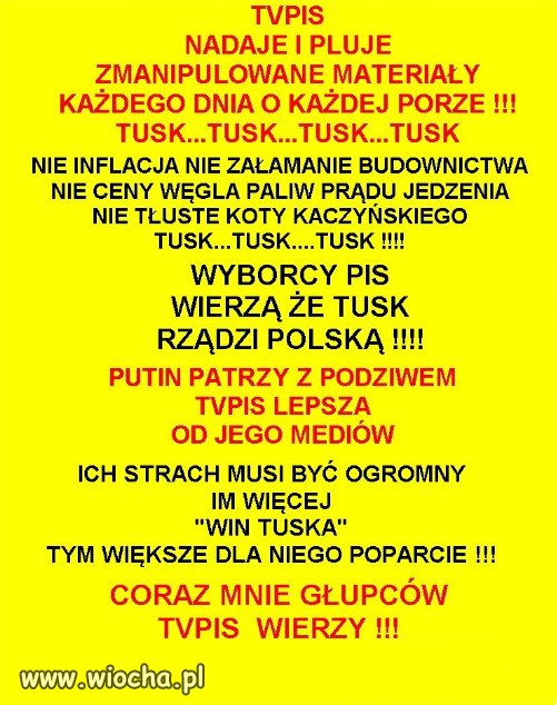 Dzięki propagandzie PiSu, Tusk ma darmowa reklamę.