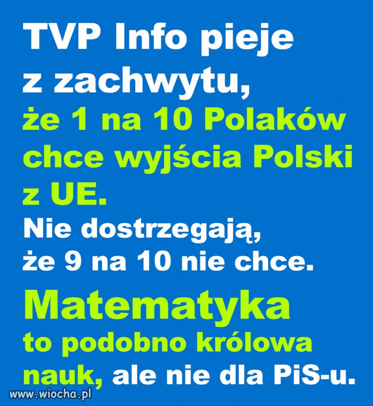 Przecież wyznawca PISlamu myśli że to jego ukochana partia daje mu pieniądze
