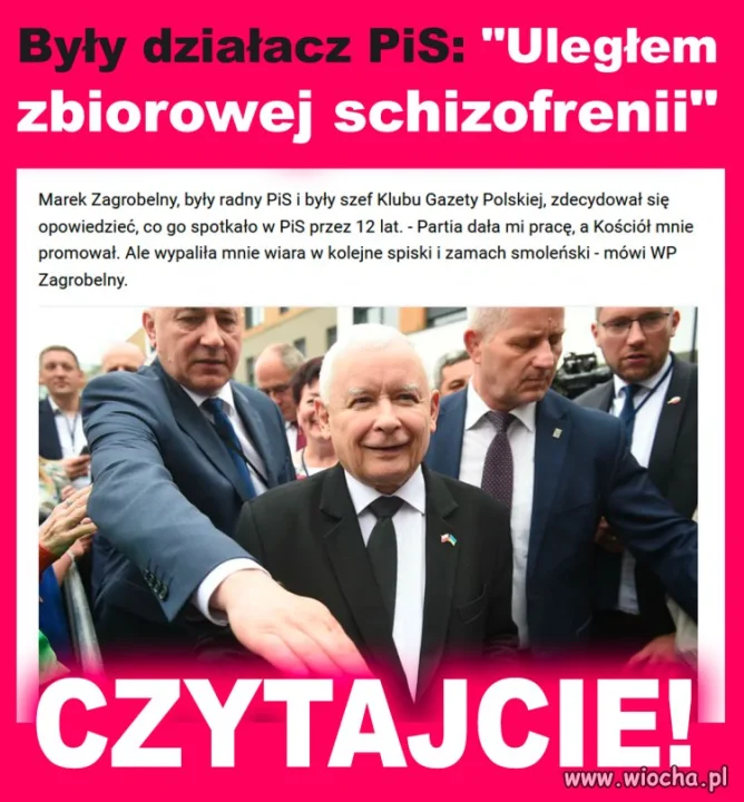Marek Zagrobelny wstąpił do PiS w 2003 r...