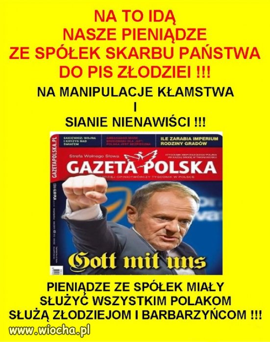 PiS nigdy nie szczedzil Waszych pieniedzy na propagande!