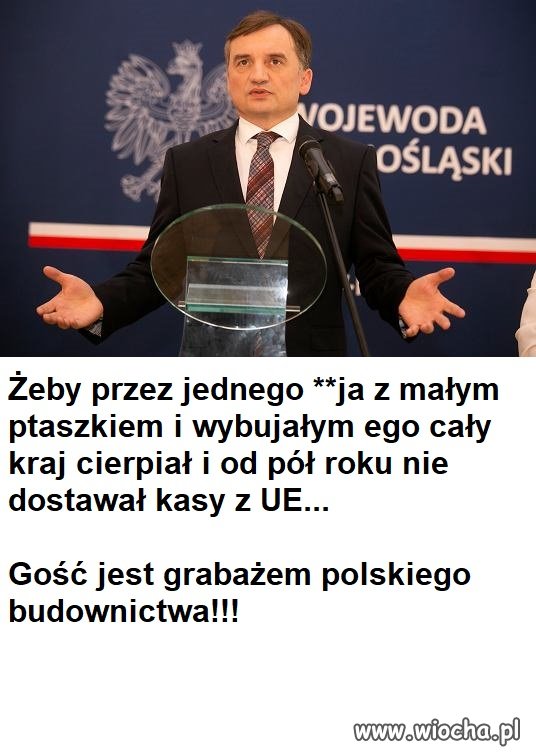 Ktoś mu kiedyś zafunduje betonowe buty?