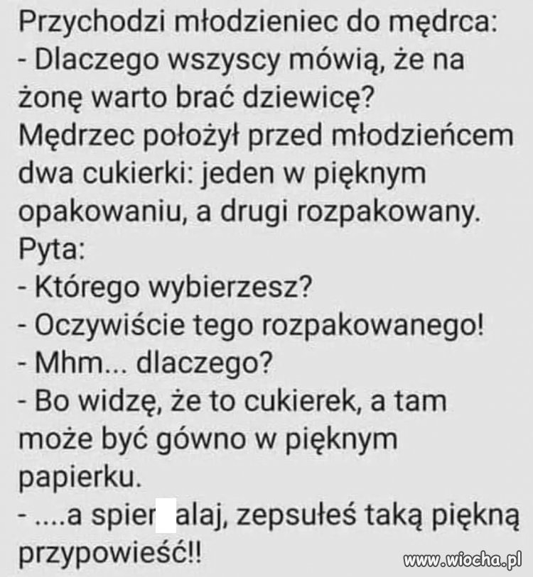 A miała być taka piękna przypowieść 