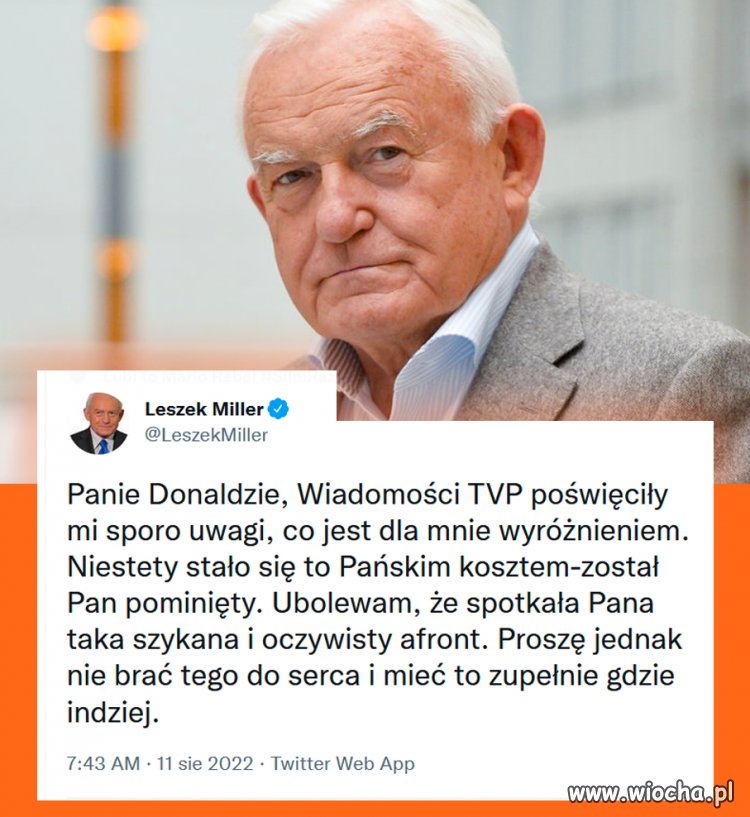Brawo Panie Leszku jak zwykle dowcipnie , rzeczowo i dosadnie