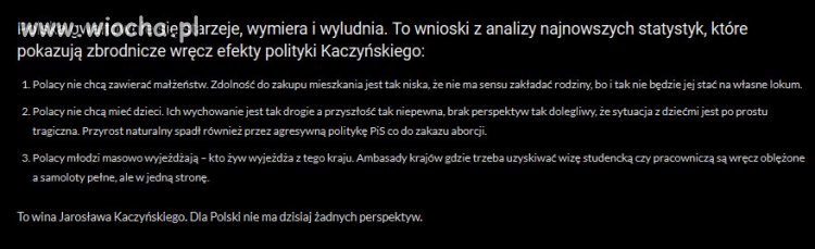 Rezultat 7 lat rządów PiSu i ich prorodzinnej polityki...