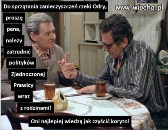 Zjednoczona Prawica to eksperci od czyszczenia koryta...
