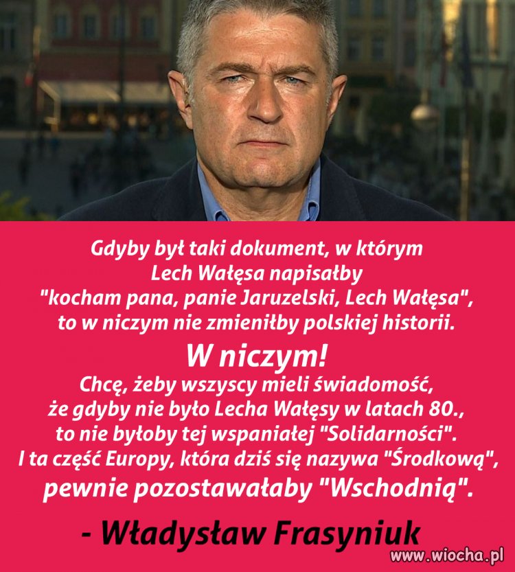 Szacunek wielki dla ''starej SOLIDARNOŚCI''