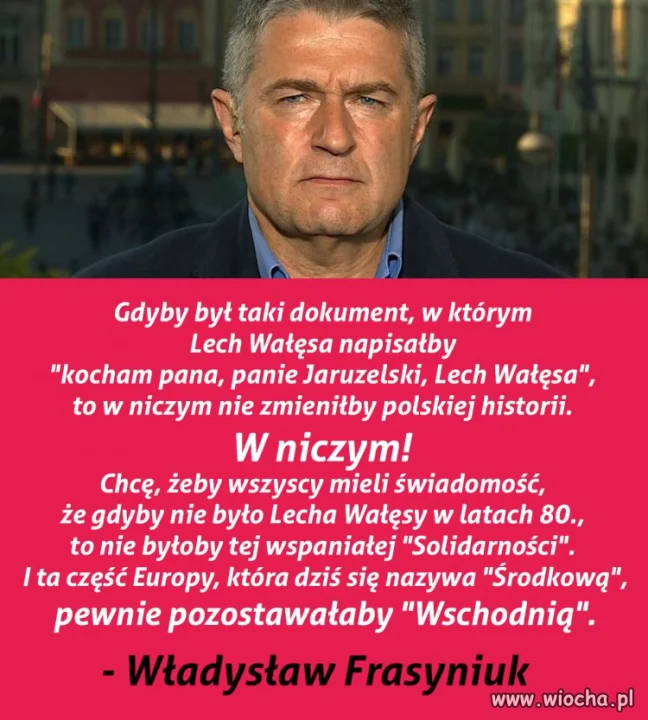 Szacunek wielki dla ''starej SOLIDARNOŚCI''