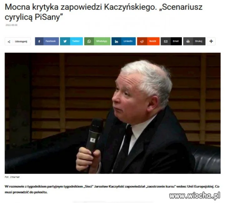 Senilny krasnal Jarozbaw może im skoczyć na...