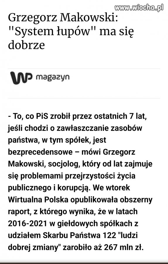 I co wy na to pisowscy szmaciarze???