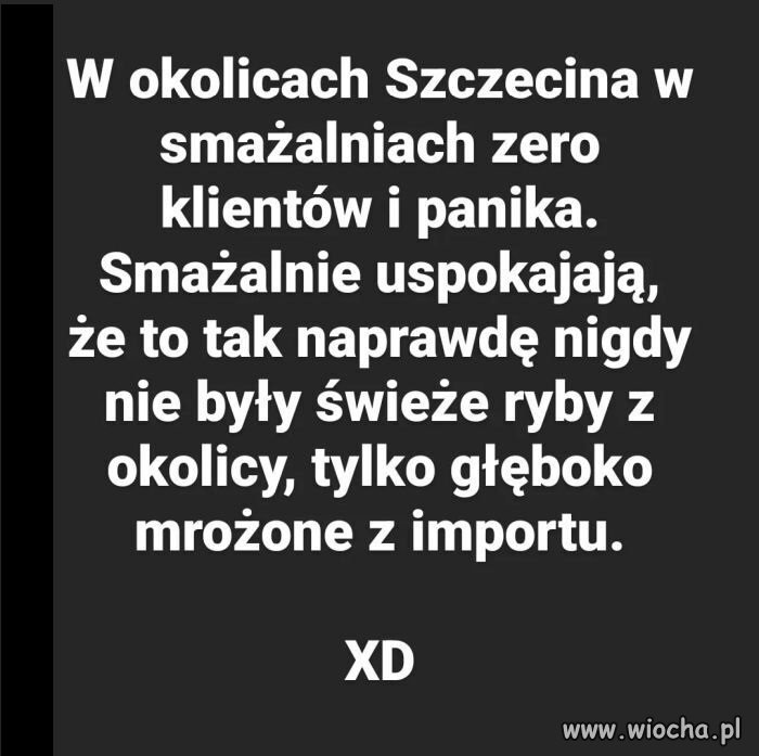 Panika w szczecińskich smażalniach 