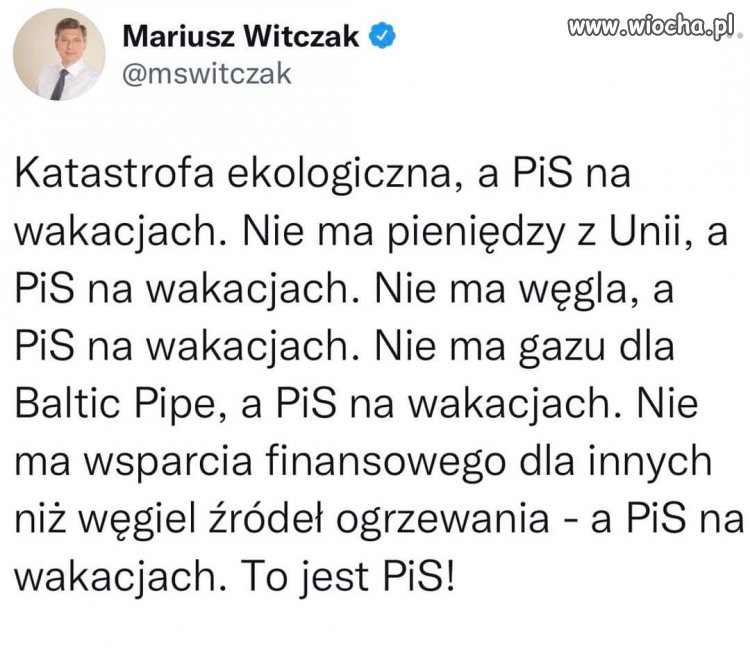 Oni mają wakacje 
