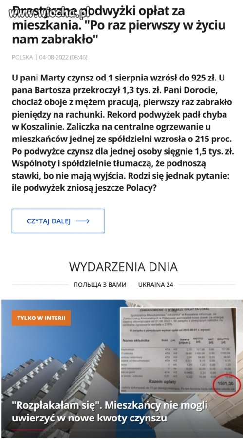 Tymczasem po 7 latach wstawania z kolan...