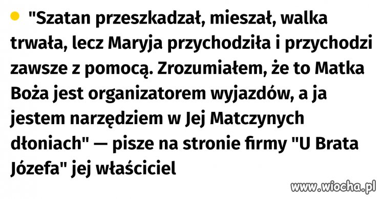Wiem to na pewno, że bedą tacy którzy