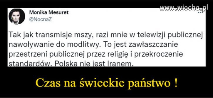 Jak widać, wciskanie religii na siłę, ma odwrotny rezultat...