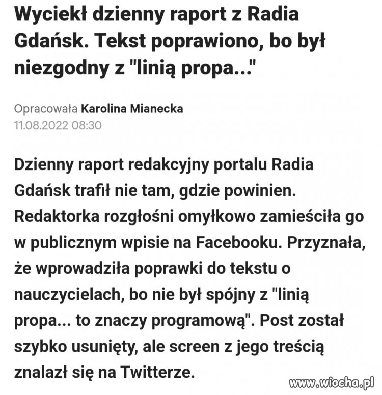 Propaganda w kaczych "mediach"