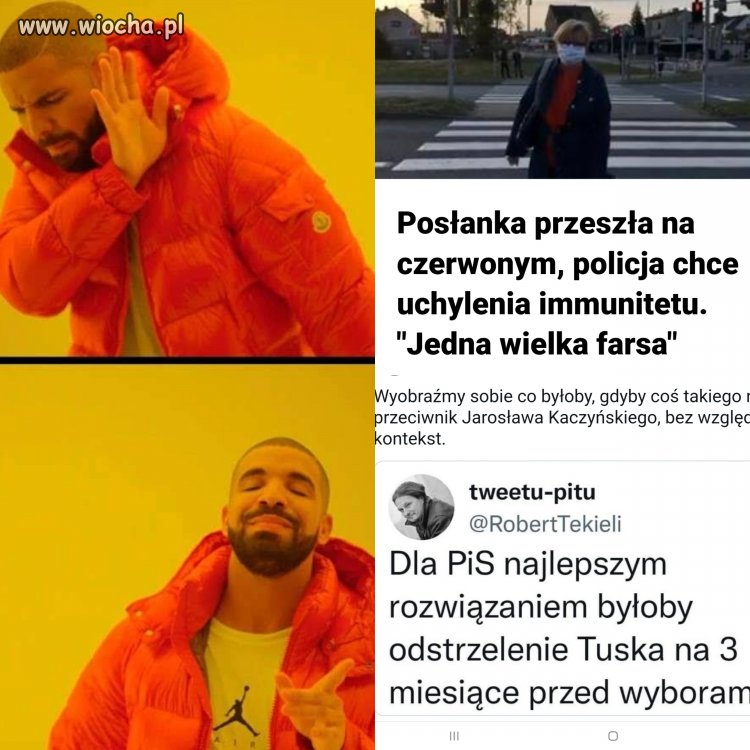 Prawacka moralność surowa dla opozycji ale ...