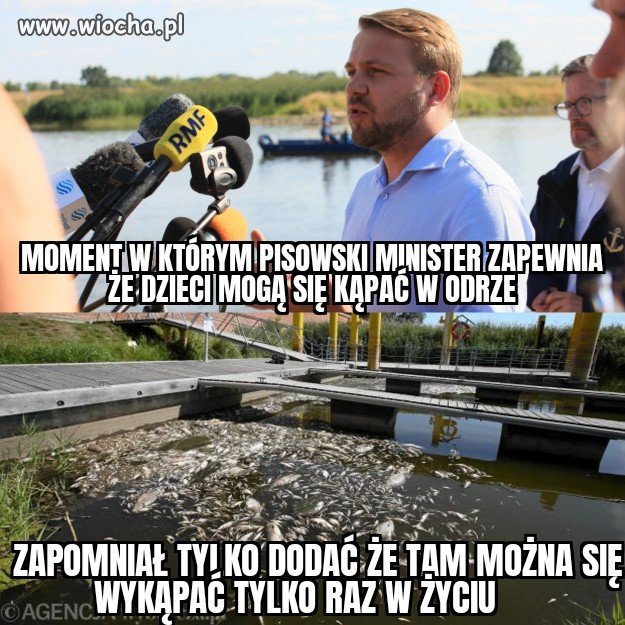 Dowcipny pisowski śmieć który proponuję kąpiel...