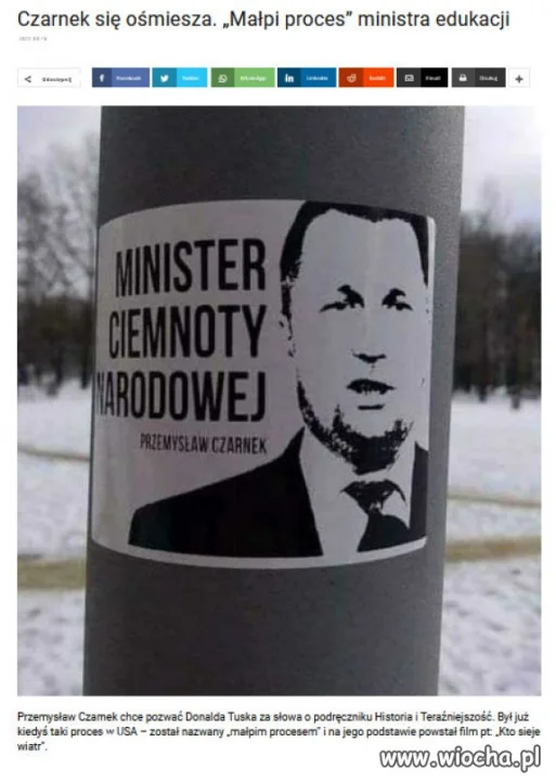 Czarnek się ośmieszy!