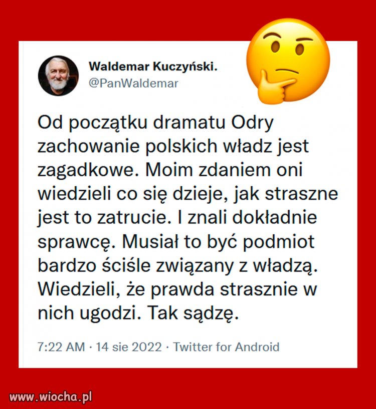 Nie bez powodu spuścili wodę ze zbiorników retencyjnych. 