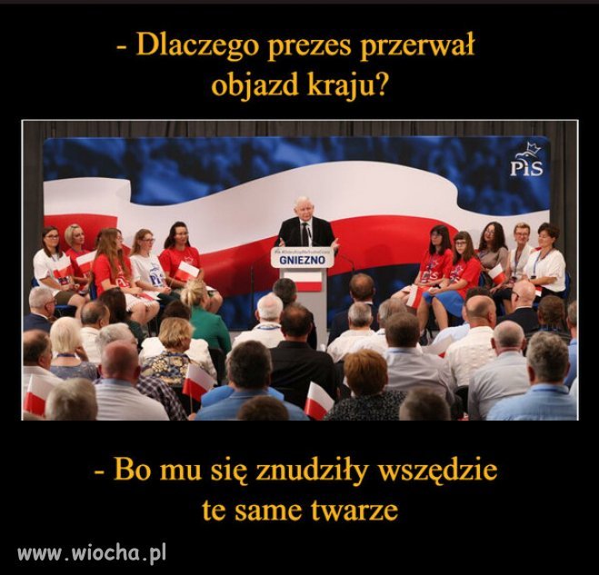 Cyrk Kaczyńskiego, woził własną publiczność, klakierów...