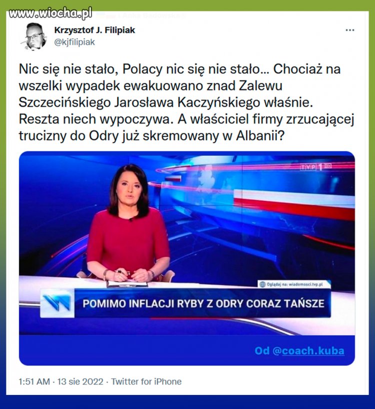 Znad zalewu Szczecińskiego ewakuowano Kaczyńskiego