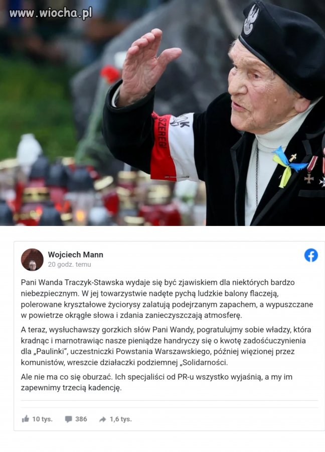 Pani Wanda lśni jak słońce i to boli różne...
