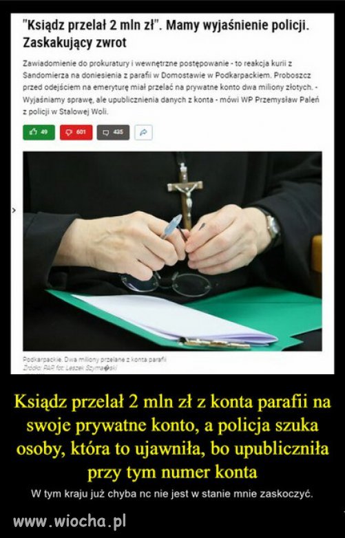 Nie od dziś wiadomo że księża są zawodem nietykalnym