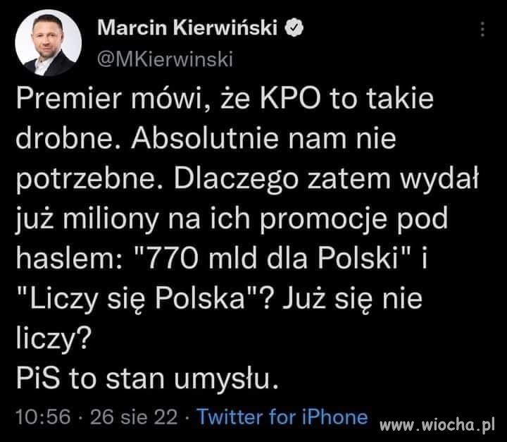 Premier mówi...