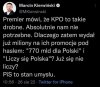 Premier mówi...