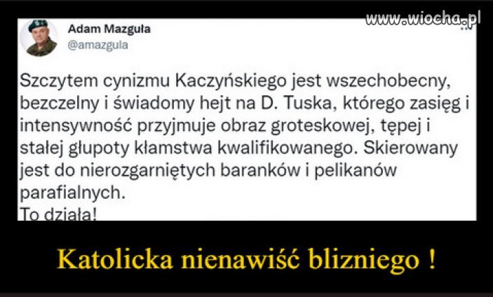 Jedyne co potrafi senilny Kaczyński...
