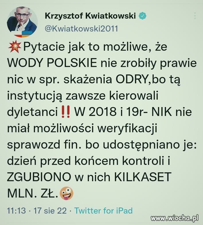 WODY POLSKIE - tą instytucją zawsze kierowali dyletanci