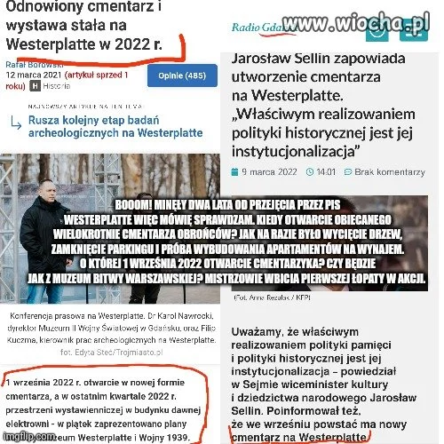 Otwarcie cmentarza na Westerplatte 