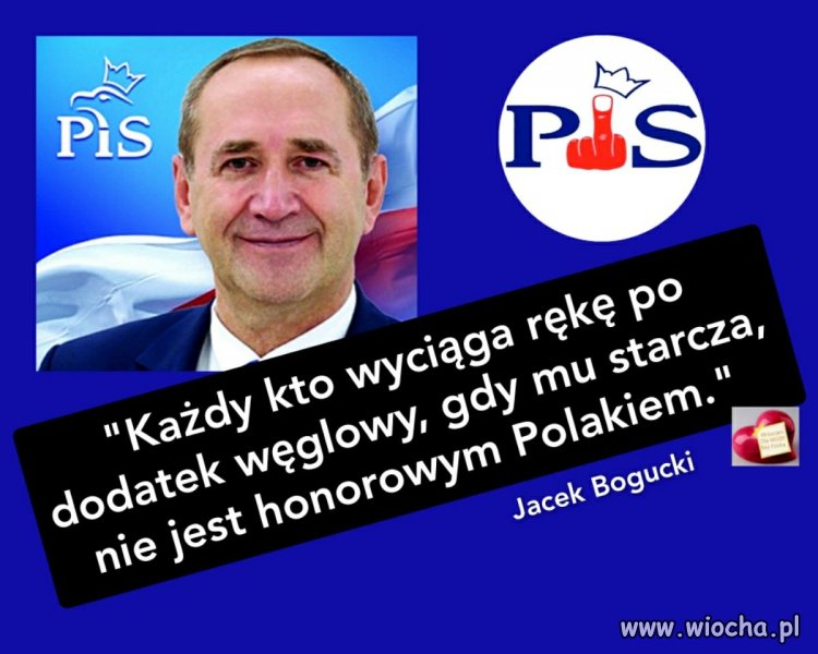 Mówi to facet, którego my utrzymujemy.