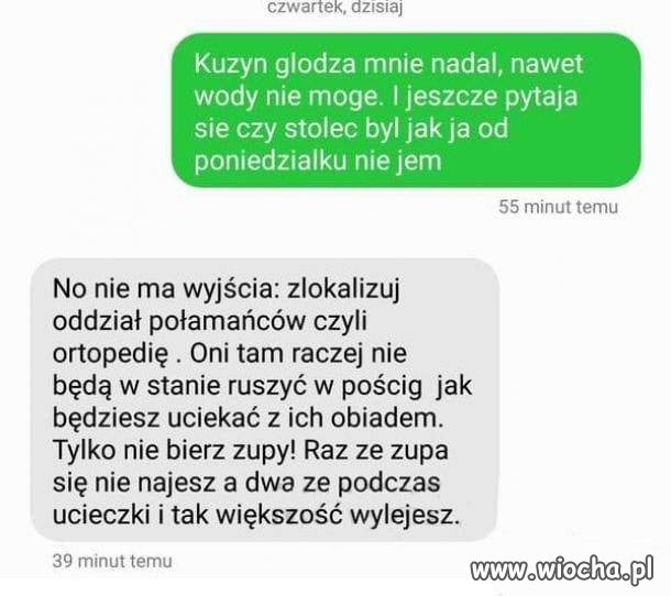 Gdy głodzą cię w szpitalu 