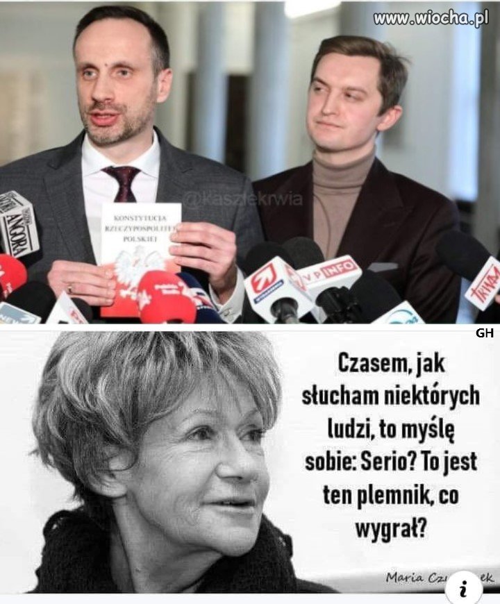 Na dole: Maria Czubaszek. 