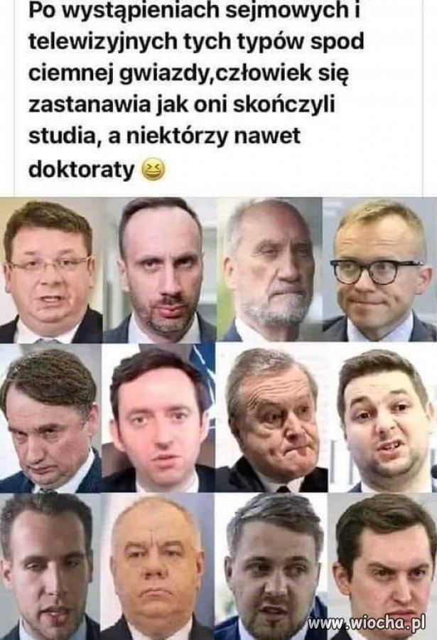 To, że skończyli studia mnie nie dziwi. Skoro większe tumany 