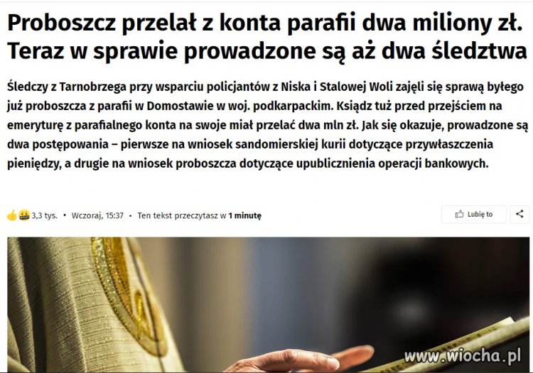 Podobno to były jego prywatne pieniądze ha ha